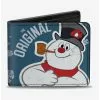 Frosty Snowman Snowflakes Bifold Wallet -Studio Ghibli Store 16926578 hi