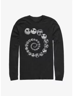 Disney The Nightmare Before Christmas Jack Emotions Spiral Long-Sleeve T-Shirt