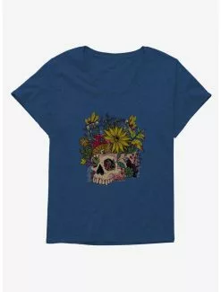 Cottagecore Skeleface Garden Skelefae Garden Girls T-Shirt Plus Size