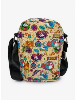 Disney Mickey Mouse And Friends Vegan Leather Crossbody Bag