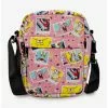 SpongeBob SquarePants And Friends Vegan Leather Crossbody Bag -Studio Ghibli Store 17632820 hi