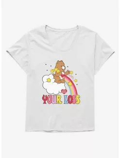 Care Bears Tenderheart Bear Your Loss Girls T-Shirt Plus Size