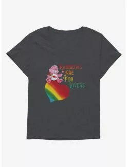 Care Bears Pride Love-A-Lot Bear Rainbows Are For Lovers Girls T-Shirt Plus Size