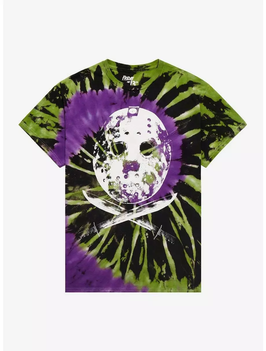 Friday The 13th Tie-Dye Boyfriend Fit Girls T-Shirt 3 Friday The 13th Tie-Dye Boyfriend Fit Girls T-Shirt