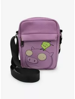 Invader Zim Gir Riding Piggy Pose Cross Body Bag