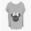 Disney Minnie Mouse Bow Bride Girls T-Shirt Plus Size -Studio Ghibli Store 19193893 hi