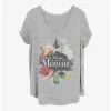 Disney The Little Mermaid Watercolor Mermaid Girls T-Shirt Plus Size -Studio Ghibli Store 19195844 hi