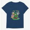 SpongeBob SquarePants Around The Christmas Tree Girls T-Shirt Plus Size -Studio Ghibli Store 19457804 hi