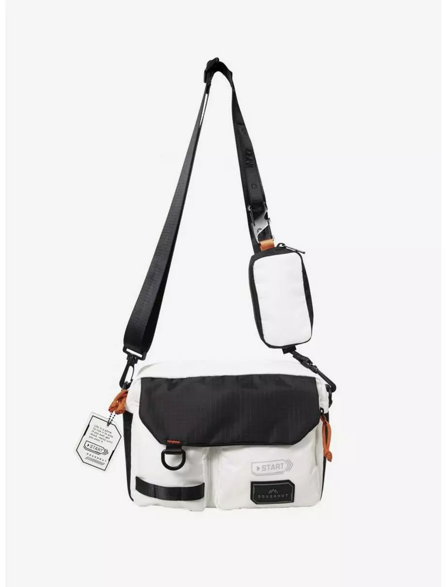 Doughnut Mission White Crossbody 3 Doughnut Mission White Crossbody