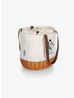 Disney Mickey Mouse NFL Miami Dolphins Canvas Willow Basket Tote -Studio Ghibli Store 19831801 av1