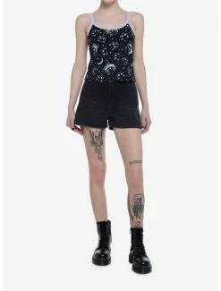 Chococat Moons & Stars Crop Girls Tank Top -Studio Ghibli Store 19836121 av1