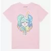 Pastel Clown Girl Boyfriend Fit Girls T-Shirt -Studio Ghibli Store 19881555 hi