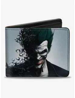 DC Comics Batman Joker Face Bats Bifold Wallet
