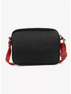 Bugatti Rolling Stones Vegan Leather Crossbody Bag Black With Red Strap 10 Bugatti Rolling Stones Vegan Leather Crossbody Bag Black With Red Strap -Studio Ghibli Store 19958710 av3