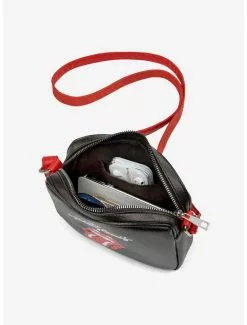 Bugatti Rolling Stones Vegan Leather Crossbody Bag Black With Red Strap 11 Bugatti Rolling Stones Vegan Leather Crossbody Bag Black With Red Strap -Studio Ghibli Store 19958710 av4