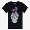 Skull Mushroom Growth Boyfriend Fit Girls T-Shirt -Studio Ghibli Store 19982379 hi