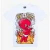 Hot Stuff The Little Devil Flames Boyfriend Fit Girls T-Shirt -Studio Ghibli Store 19991157 hi