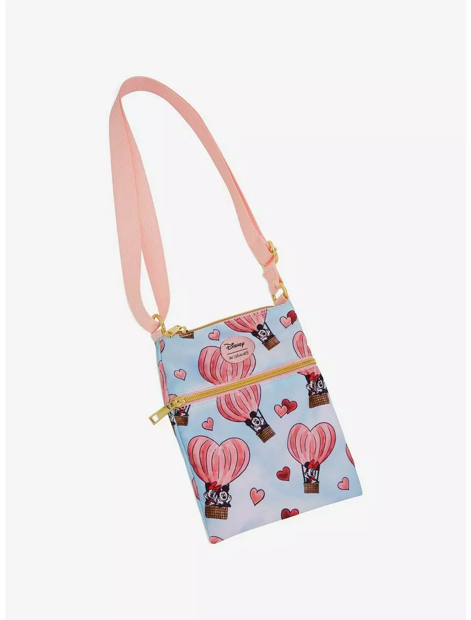 Her Universe Disney Mickey Mouse & Minnie Mouse Heart Balloon Passport Crossbody Bag 3 Her Universe Disney Mickey Mouse & Minnie Mouse Heart Balloon Passport Crossbody Bag