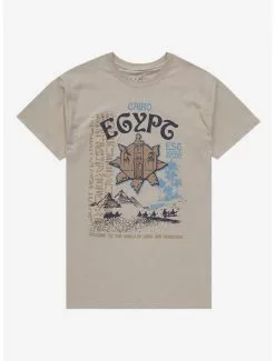 The Mummy Egypt Map Boyfriend Fit Girls T-Shirt
