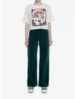 Mushroom Trio Crop Girls T-Shirt By Guild Of Calamity -Studio Ghibli Store 20069571 av1