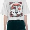 Mushroom Trio Crop Girls T-Shirt By Guild Of Calamity -Studio Ghibli Store 20069571 hi