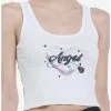 Angel Airbrush Style Ribbed Girls Tank Top