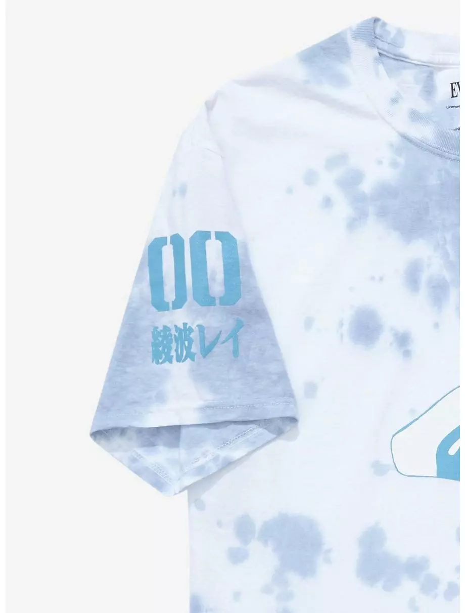 Neon Genesis Evangelion Rei Tie-Dye Boyfriend Fit Girls T-Shirt 5 Neon Genesis Evangelion Rei Tie-Dye Boyfriend Fit Girls T-Shirt - Image 3