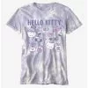 Hello Kitty & Dear Daniel Tie-Dye Boyfriend Fit Girls T-Shirt -Studio Ghibli Store 20103809 hi