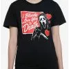 Scream Ghost Face I Bloody Love You Boyfriend Fit Girls T-Shirt -Studio Ghibli Store 20201765 hi