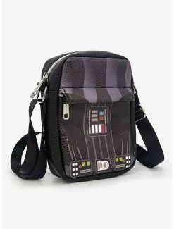 Star Wars Darth Vader Character Close-Up Vegan Leather Crossbody Bag -Studio Ghibli Store 20212398 av1
