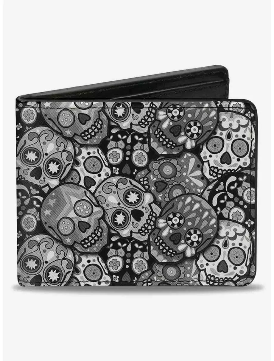 Calaveras Stacked Bifold Wallet 3 Calaveras Stacked Bifold Wallet