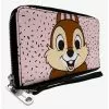 Disney Disney Chip And Dale Chip Smiling Pose Sprinkle Zip Around Wallet -Studio Ghibli Store 20214504 hi