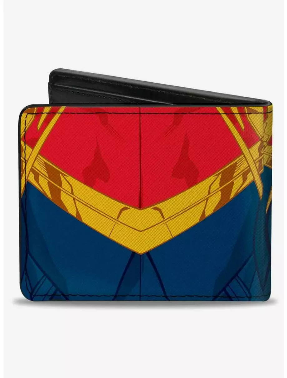 Marvel Captain Marvel Character Close Up Front And Back Bifold Wallet 4 Marvel Captain Marvel Character Close Up Front And Back Bifold Wallet - Image 2