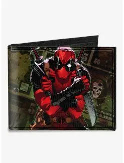 Marvel Deadpool 2012 5 Revenge Of The Gipper Variant Cover Dollars Canvas Bifold Wallet