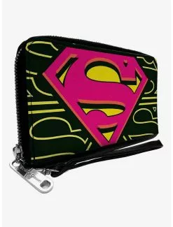 DC Comics Superman Shield Close Up Hot Zip Around Wallet