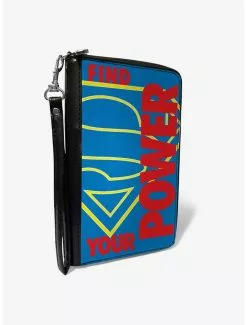 DC Comics Superman Shield Find Your Power Zip Around Wallet