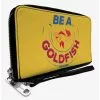 Ted Lasso Be A Goldfish Quote Zip Around Wallet -Studio Ghibli Store 20214764 hi