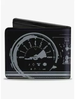 Ford Mustang 1965 Control Panel Bifold Wallet -Studio Ghibli Store 20214800 av1