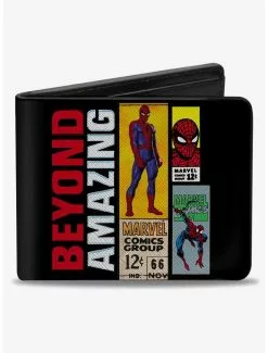 Marvel Comics Spider-Man Beyond Amazing Comics Collage Bifold Wallet