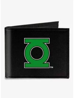 DC Comics Lantern Logo Close Up Canvas Bifold Wallet