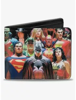 DC Comics Justice League Justice 1 Volume 1 18 Character Cover Pose Bifold Wallet