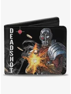 DC Comics Deadshot JLA Issue 7.1 Point And Shoot Cover Targets Bullets Bifold Wallet