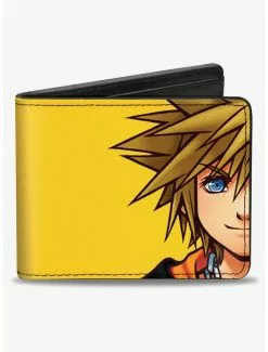 Disney Kingdom Hearts II Master Form Sora Half Face Close Up Bifold Wallet