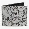 The Big Bang Theory Soft Kitty Poses Stacked Bifold Wallet
