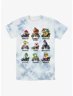 Nintendo Mario Kart Racers Tie-Dye T-Shirt