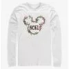 Disney Mickey Mouse Noel Mistletoe Ears Long-Sleeve T-Shirt -Studio Ghibli Store 20235299 hi