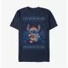 Disney Lilo & Stitch Santa Stitch And Scrump Ugly Christmas Extra Soft T-Shirt -Studio Ghibli Store 20247451 hi