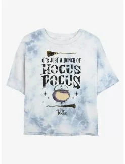 Disney Hocus Pocus Couldron Broom Tie-Dye Girls Crop T-Shirt