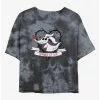 Disney The Nightmare Before Christmas Beware Of Dog Zero Tie-Dye Girls Crop T-Shirt -Studio Ghibli Store 20311035 hi