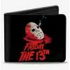 Friday The 13Th Vintage Jason Mask Poster Bifold Wallet